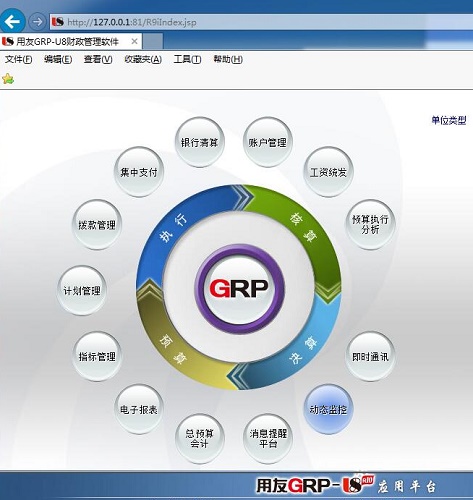 用友政務GRP-U8 行政事業(yè)財務管理軟件