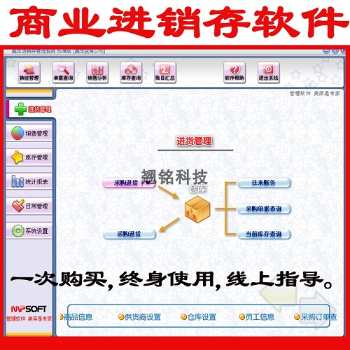 美萍新款商業(yè)進(jìn)銷存管理軟件單機(jī)版  永久使用