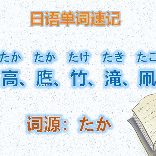 日語速記單詞500個課程 動漫日語